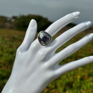 Swarovski Smoky Gray Crystal Statement Ring